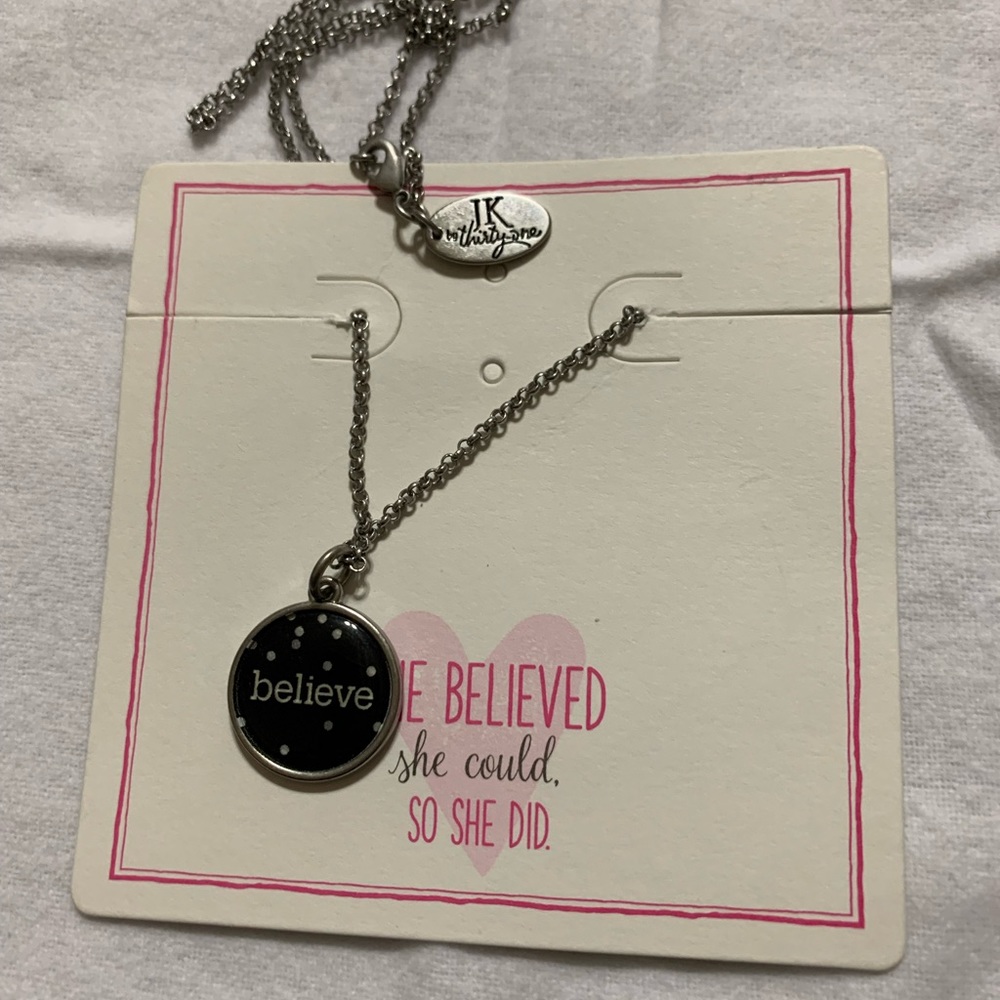 Believe Charm Necklace by Thirty-One
